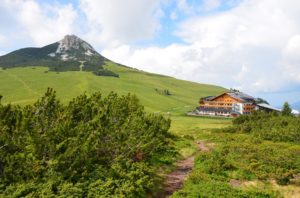 Weißhorn und Hotel Schwarzhorn